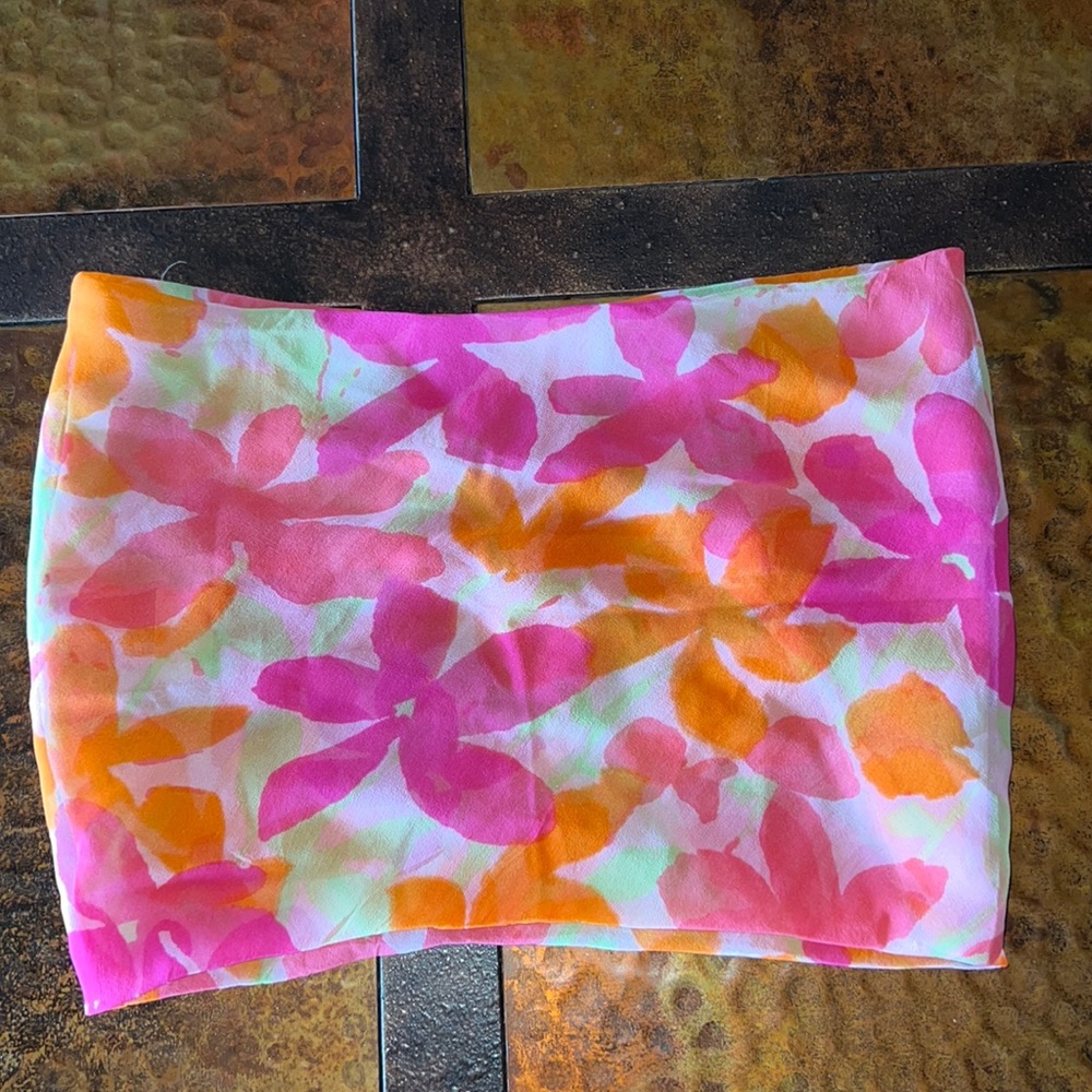 Glentex Silk Infinity Scarf Vintage